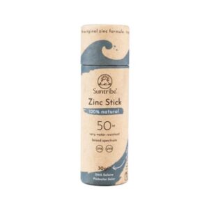 Suntribe Zinc Stick SPF50 – Protector Solar Mineral 100% Natural y Muy Resistente al Agua