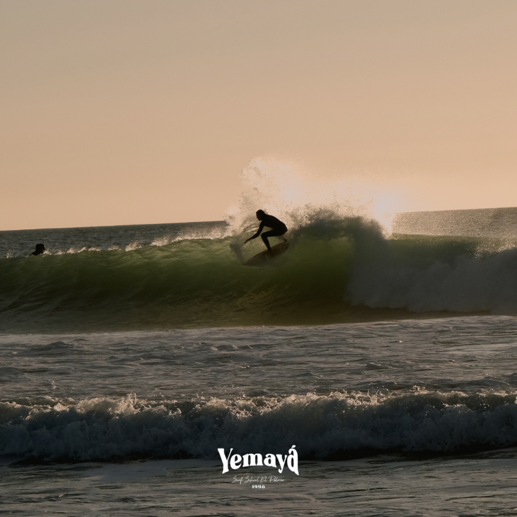 surf en El Palmar en invierno